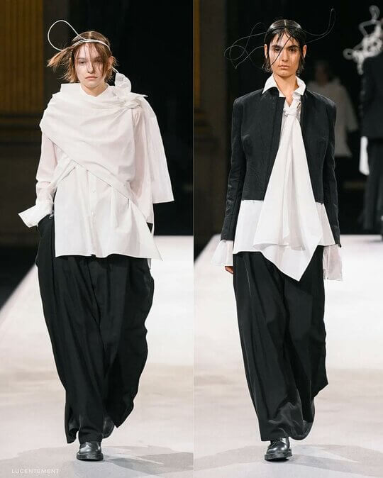 Белые рубашки от Yohji Yamamoto